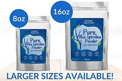 Indigo color from Ellie's Best blue spirulina powder brightens smoothies.