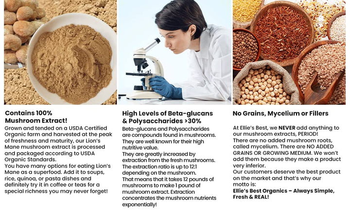 Scoop included for easy half-teaspoon dosing with Ellie's Best.