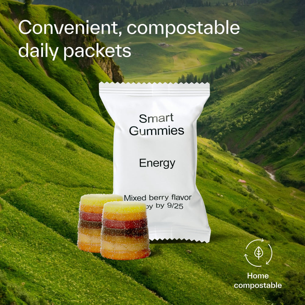 Elo Health energy gummies side profile for daily ritual