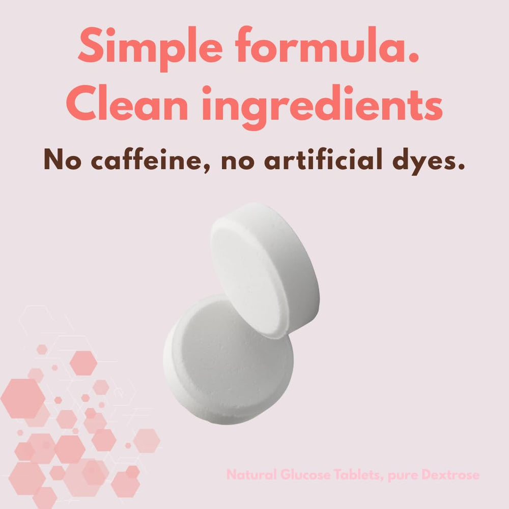 ELOVATE chewable glucose tablets with smooth texture