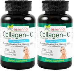 ELP ESSENTIAL collagen bottle front view for daily collagen support, premium formula.