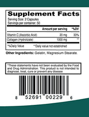ELP ESSENTIAL collagen capsules closeup emphasizing 1000mg per capsule.