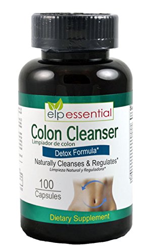 ELP Essential colon cleanser bottle front view for detox support.