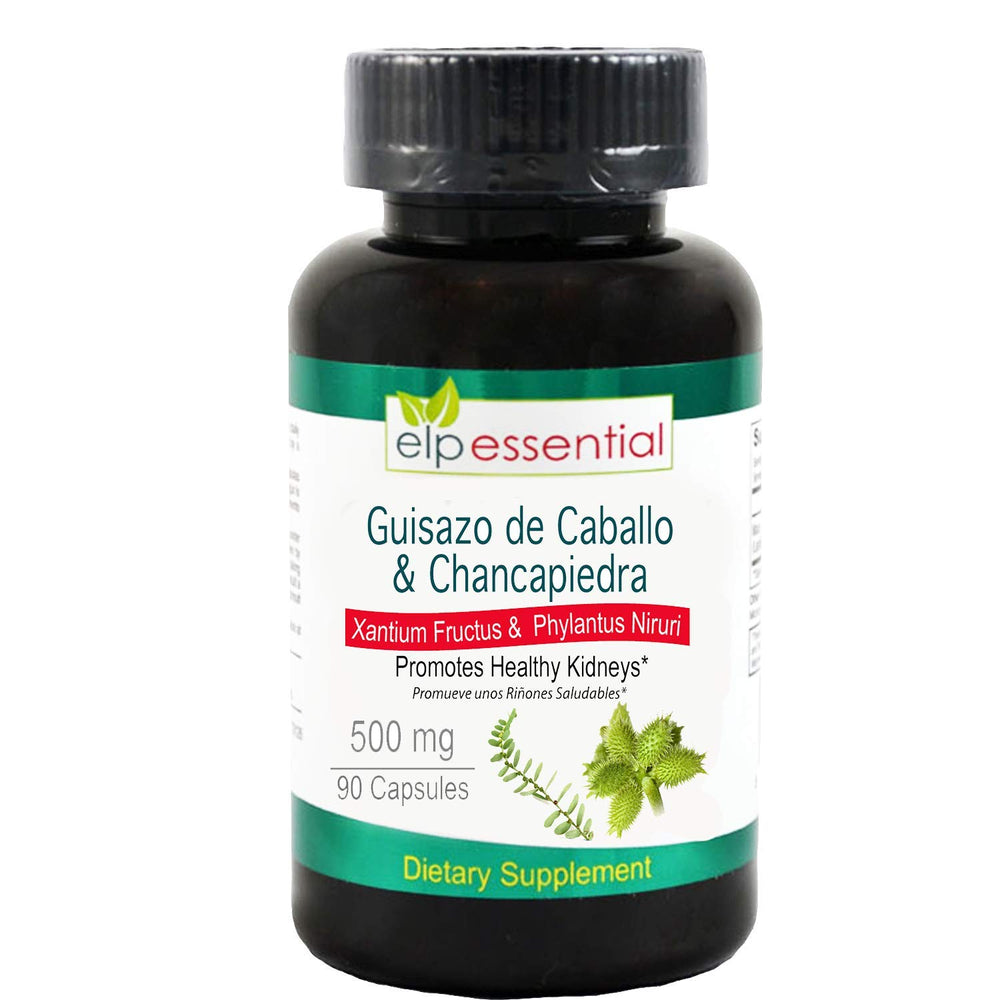 ELP Essential Guizazo Caballo 500 mg benefits icons indicating use cases.