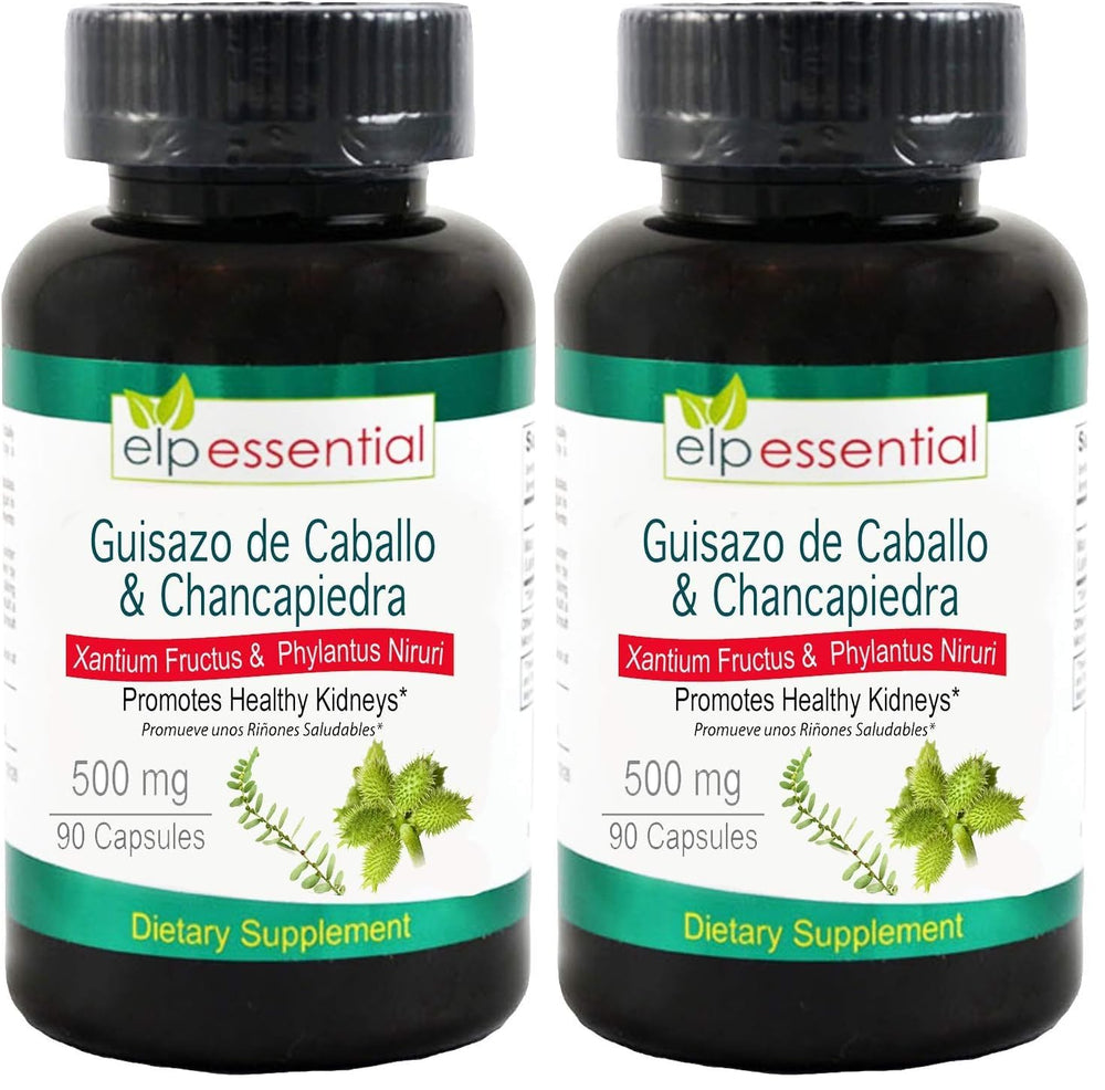 ELP Essential Guizazo Caballo bottle front showing daily kidney support.