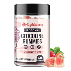 Elystrixionis citicoline bottle front suggesting cognitive support for focus.
