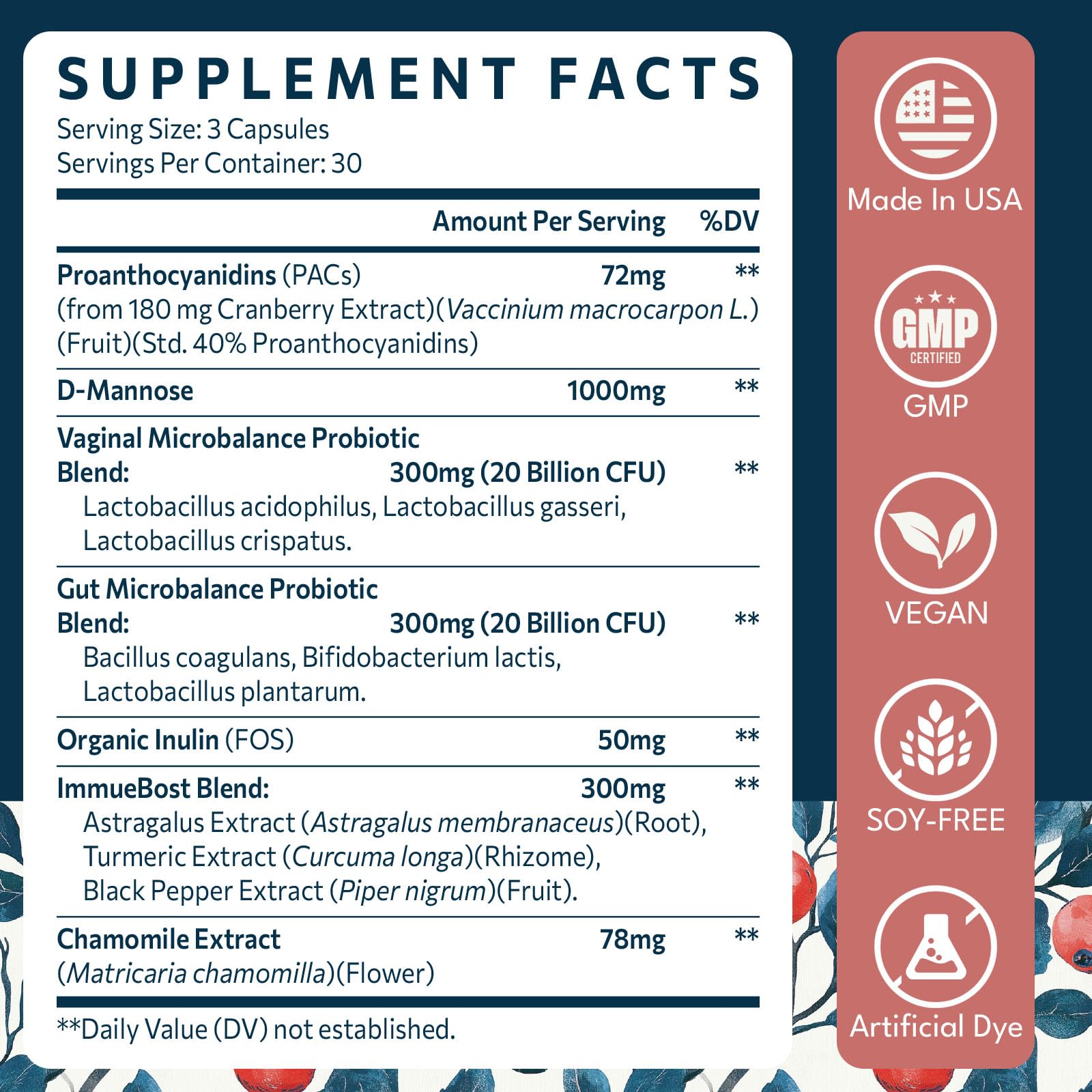 Elystrixionis Women’s urinary health packaging focused on bladder wellness.