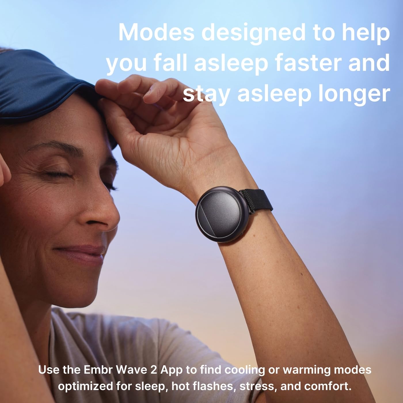 Embr Wave's silent, discreet design that blends with daily wear.
