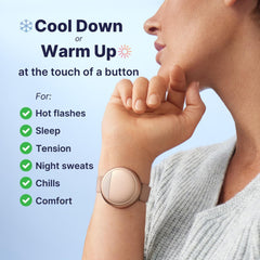 Embr Wave warming session in action delivers comforting warmth for evening chills.