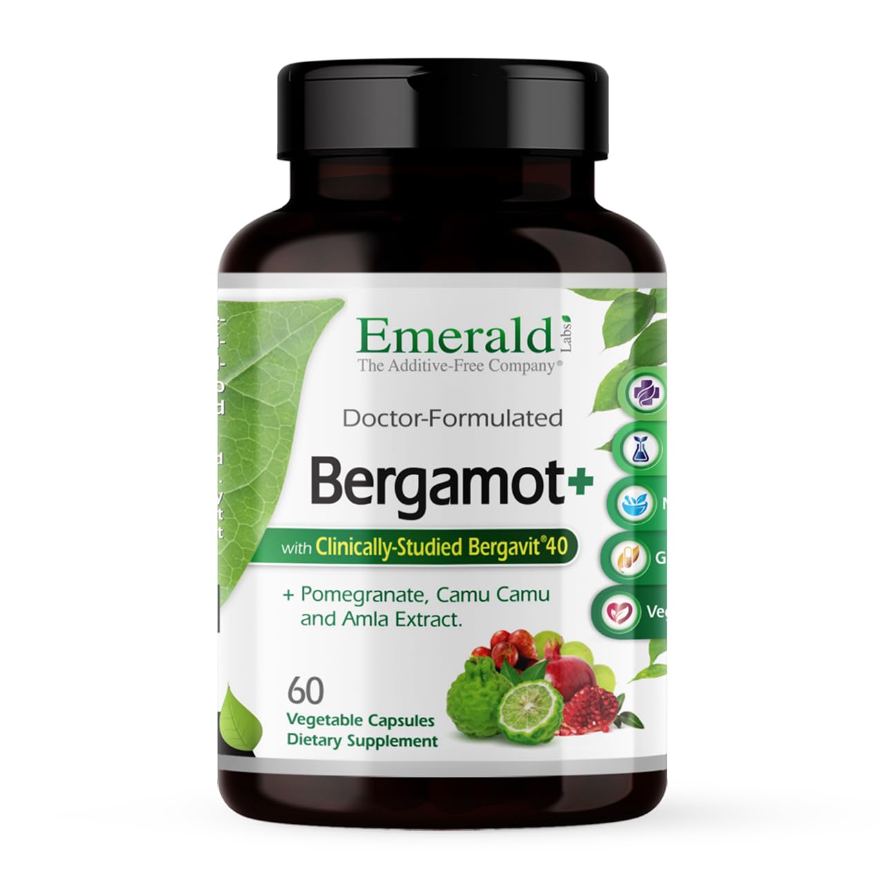 EMERALD LABS Bergamot+ bottle for daily metabolism and heart health support