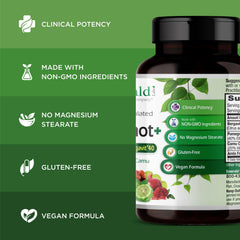 EMERALD LABS Bergamot+ ingredients featuring bergamot, pomegranate, amla, camu camu