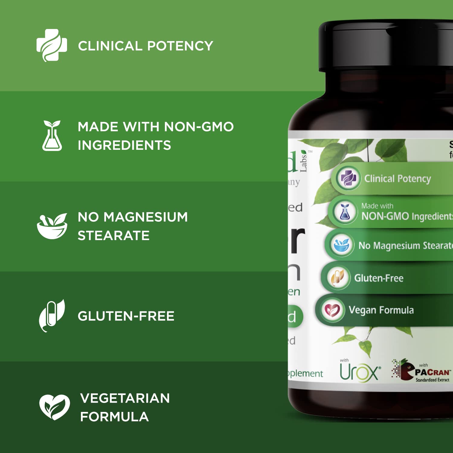 EMERALD LABS Bladder Health pumpkin seed extract closeup for bladder health