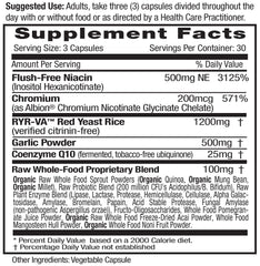 Emerald Labs Cholesterol Health bottle back, supplement notes and dosage guidance