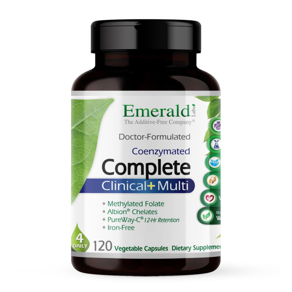 Emerald Labs Complete Clinical Multi bottle for daily wellness support