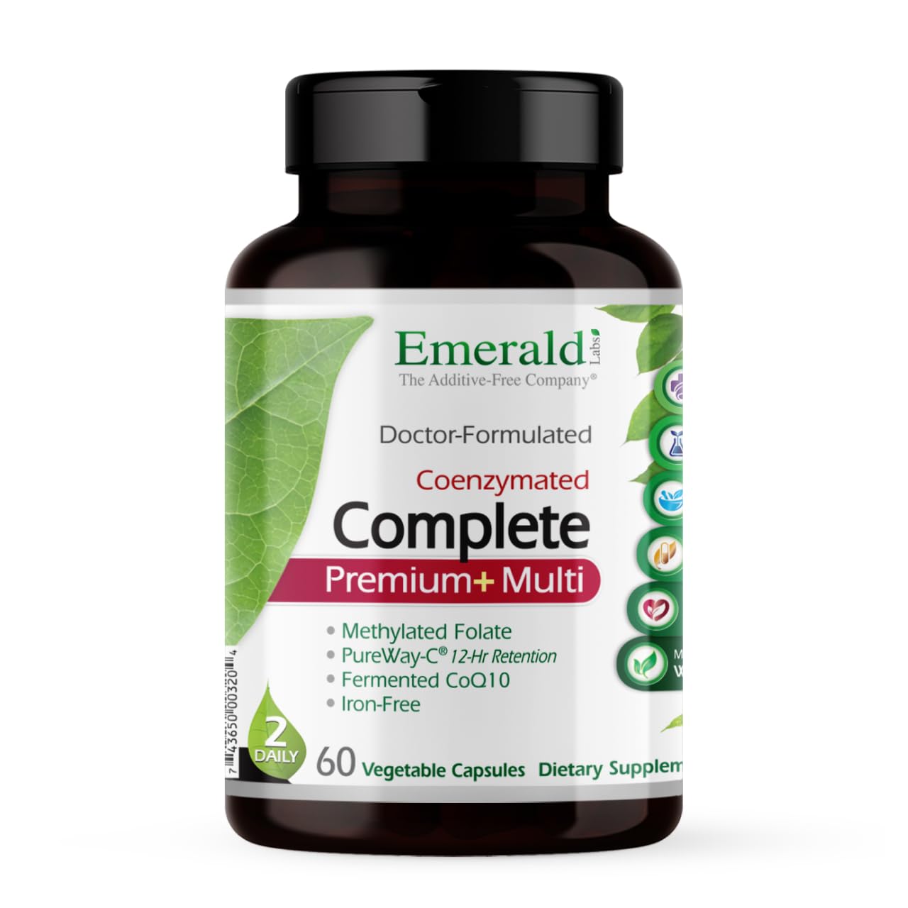 Emerald Labs Complete Premium Multi bottle on counter for daily wellness