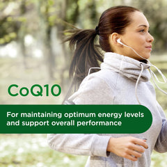 Emerald Labs CoQ10 200mg packaging back showing supplement facts and benefits