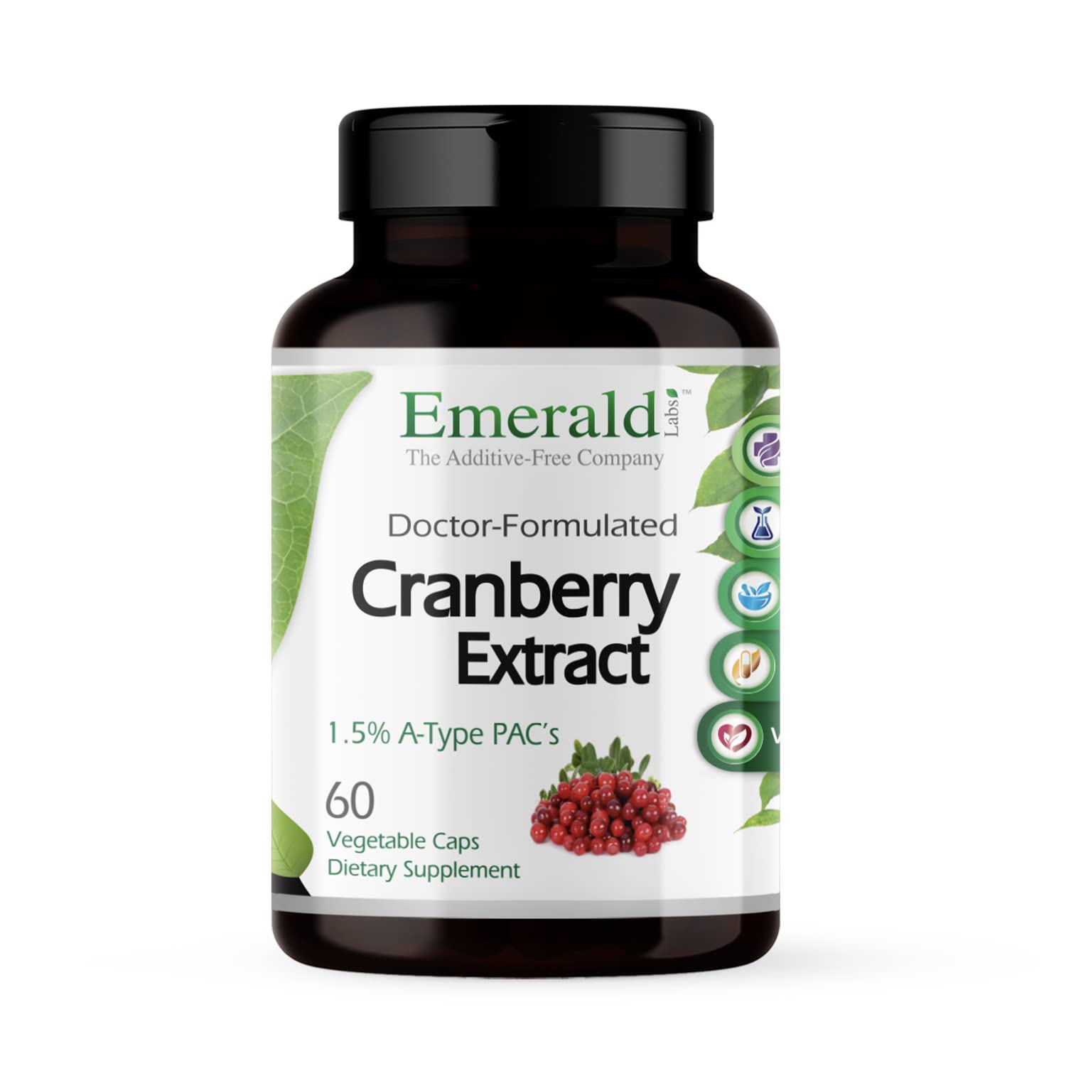 Emerald Labs Cranberry Extract bottle front for daily urinary health support