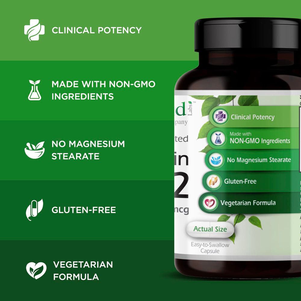Emerald Labs D3+K2 blend emphasizing calcium absorption and dental health.