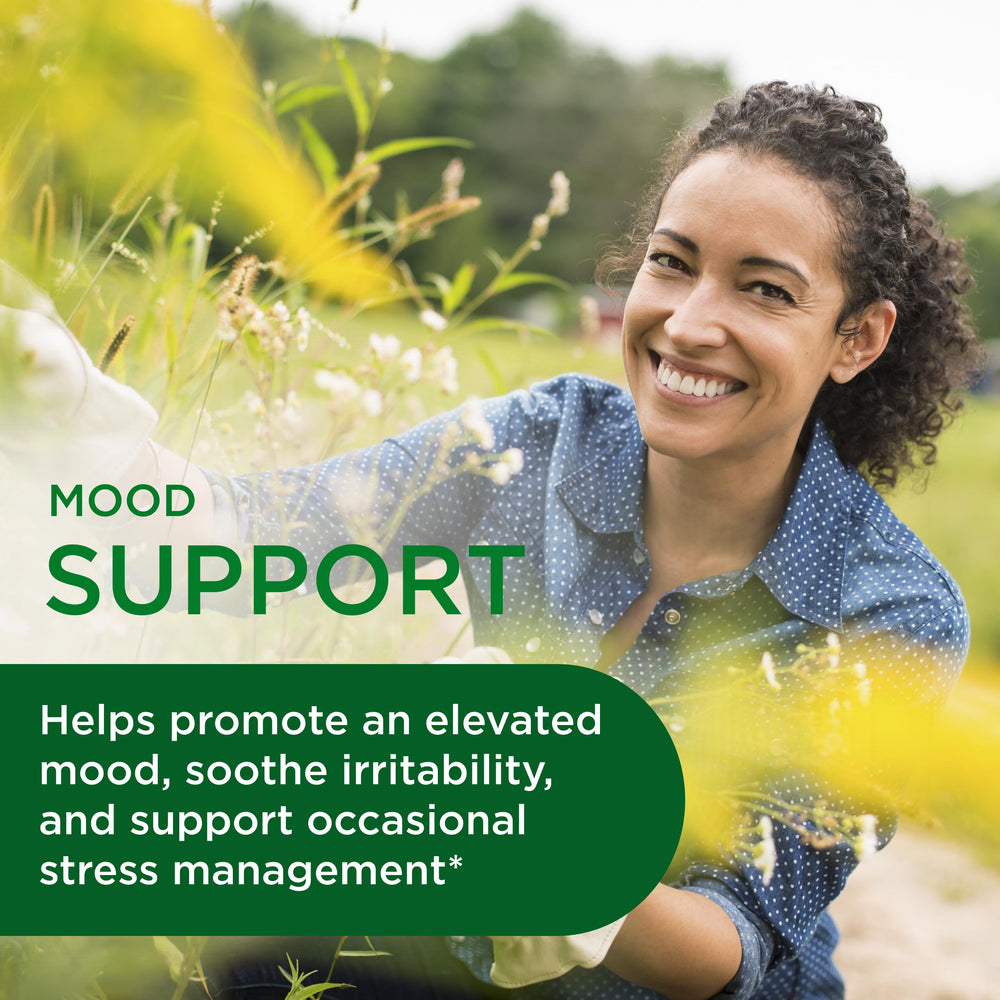 Emerald Labs Elevated Mood capsules close-up showing Sensoril and Affron blend