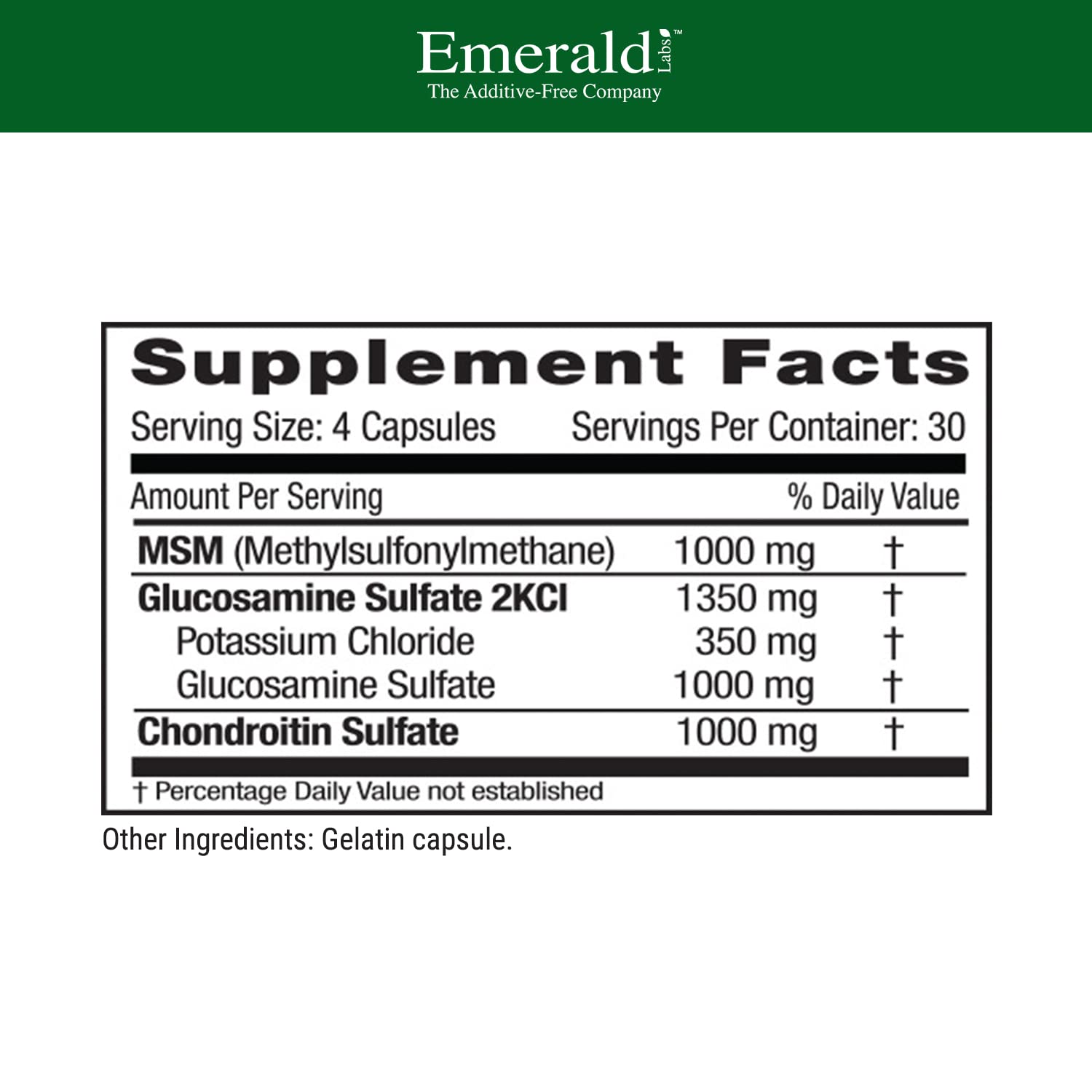 Emerald Labs capsules close-up for gluten-free, veggie capsules daily use