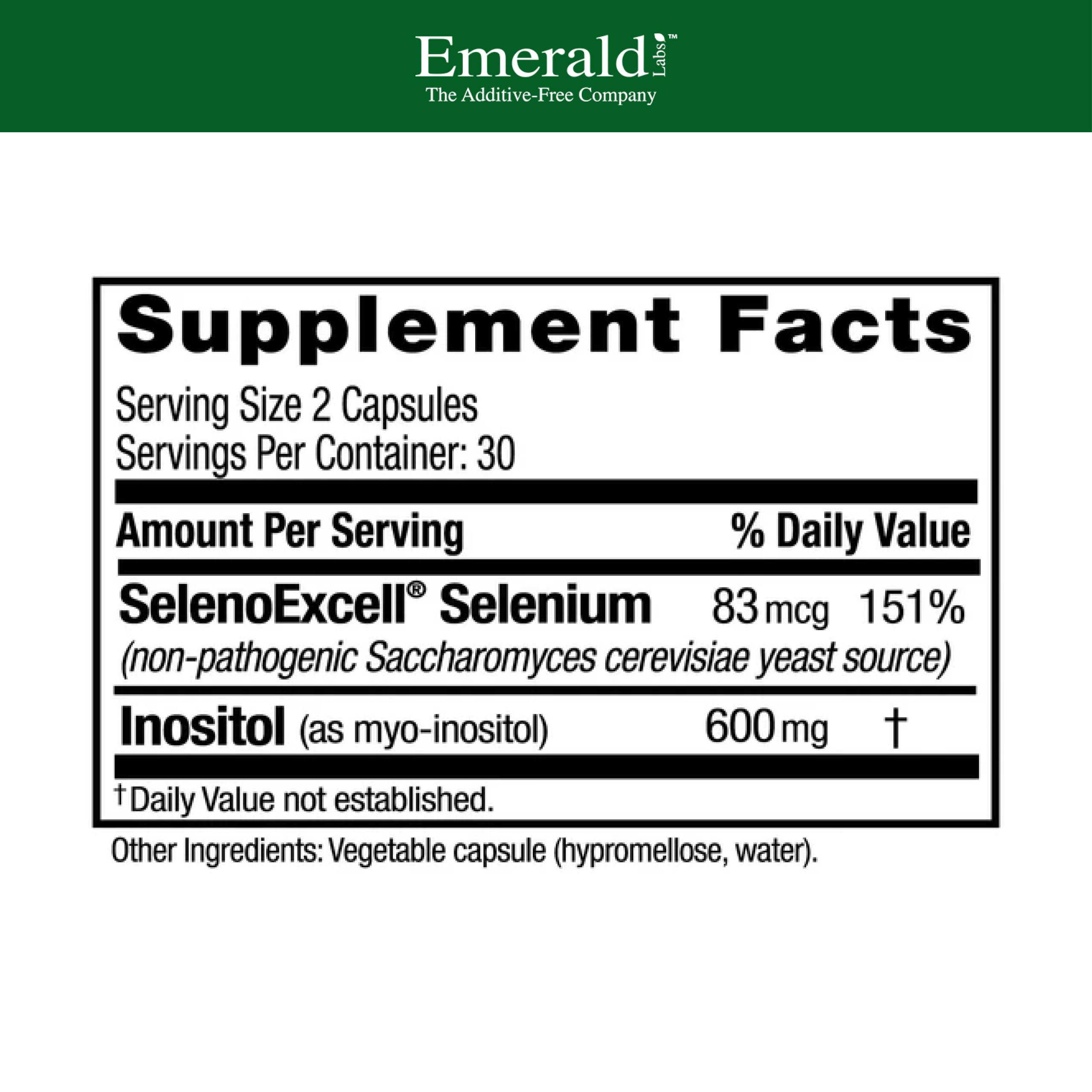 Emerald Labs HashiMune capsules close-up highlighting selenium-rich formula.