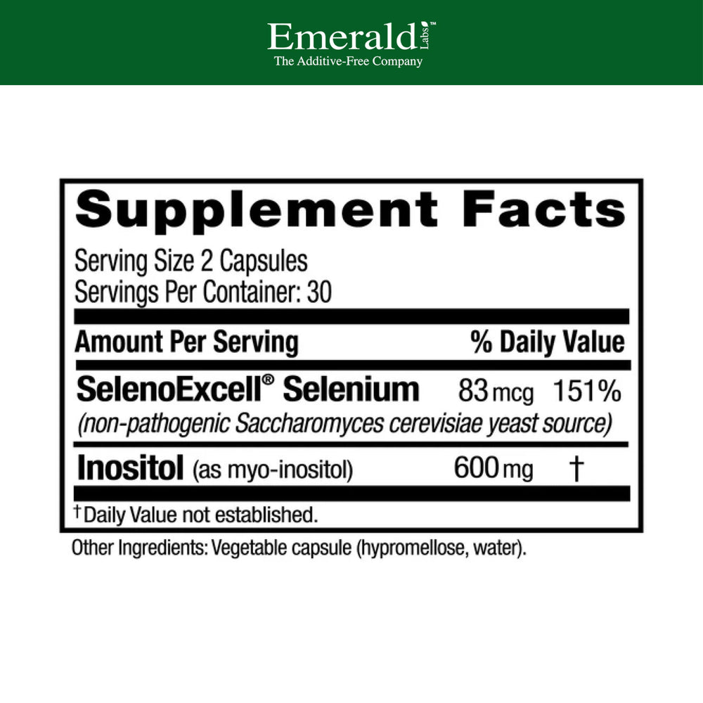 Emerald Labs HashiMune capsules close-up highlighting selenium-rich formula.