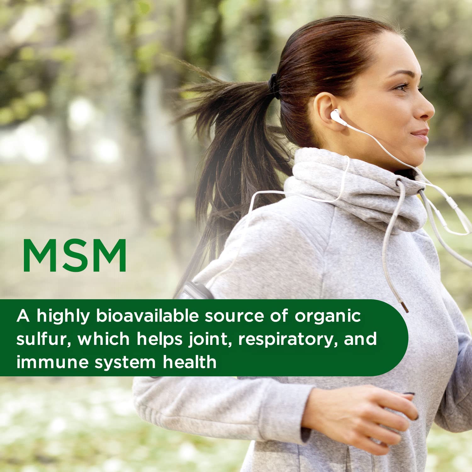 Emerald Labs MSM gluten-free label ensures allergen-conscious choice for daily use.