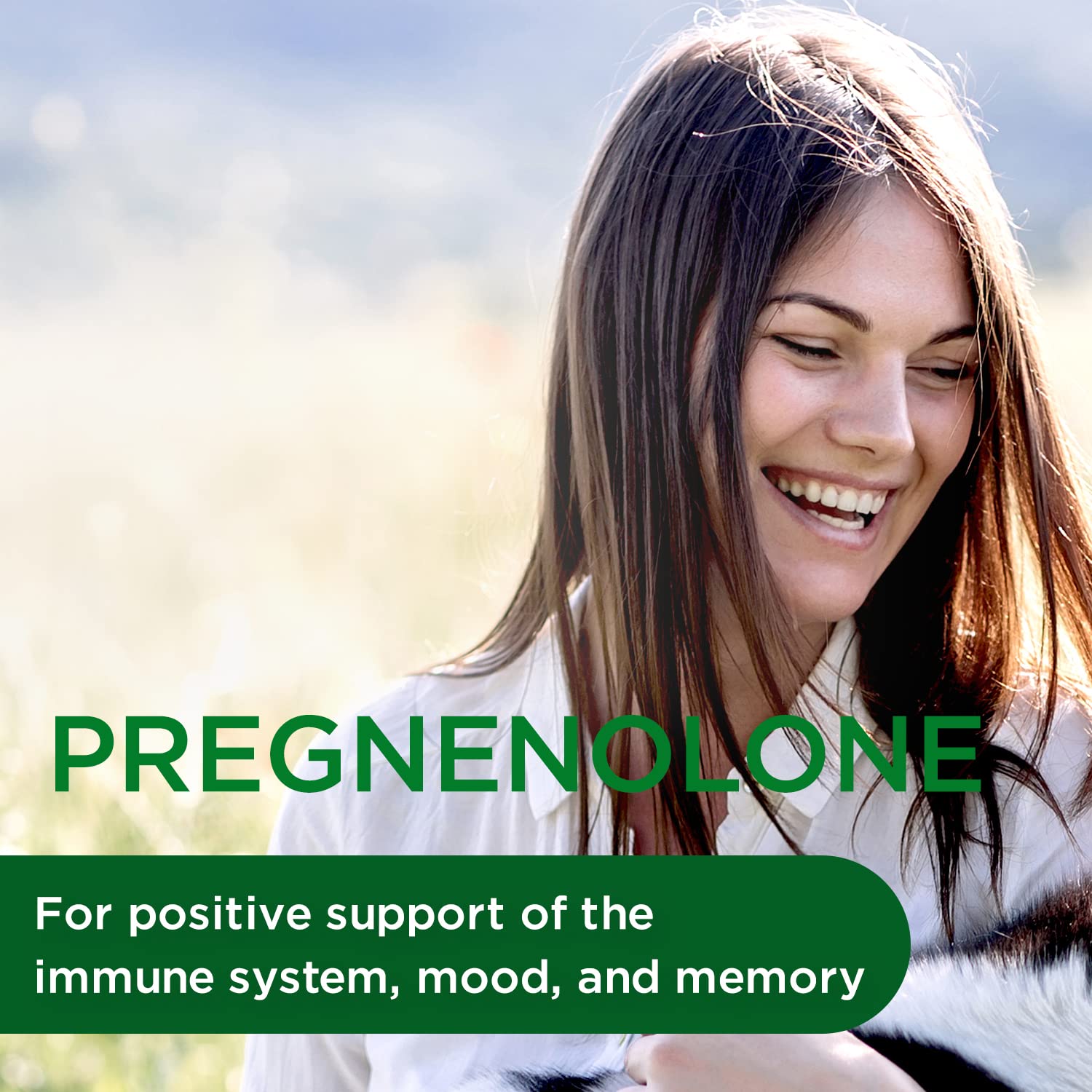 Emerald Labs Pregnenolone 50mg capsules ready for daily use to support wellness.
