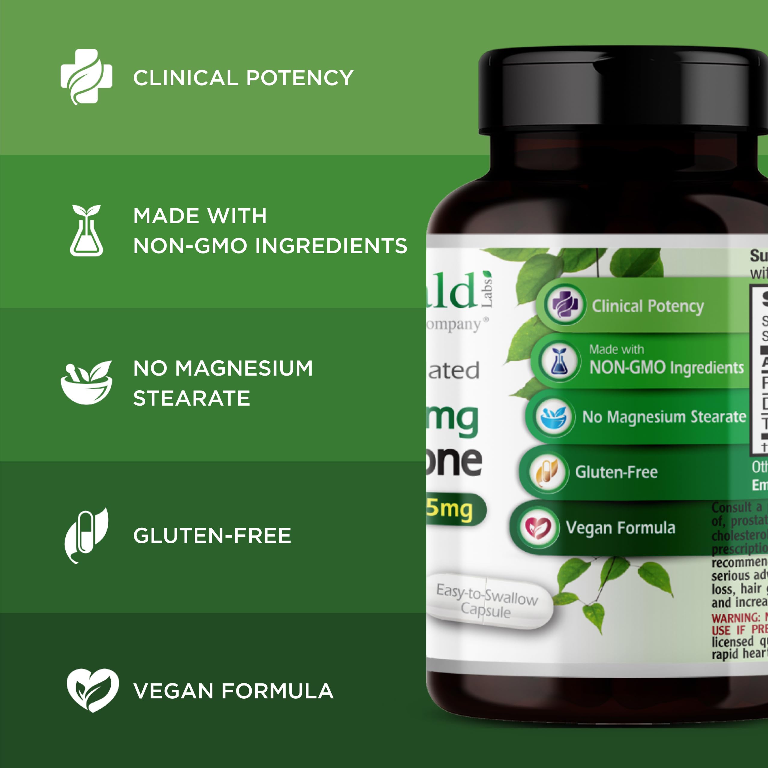 Pack of two Emerald Labs Pregnenolone DHEA bottles for convenient supply.