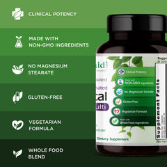 Emerald Labs Prenatal methylfolate illustration indicates methylated folate in the formula