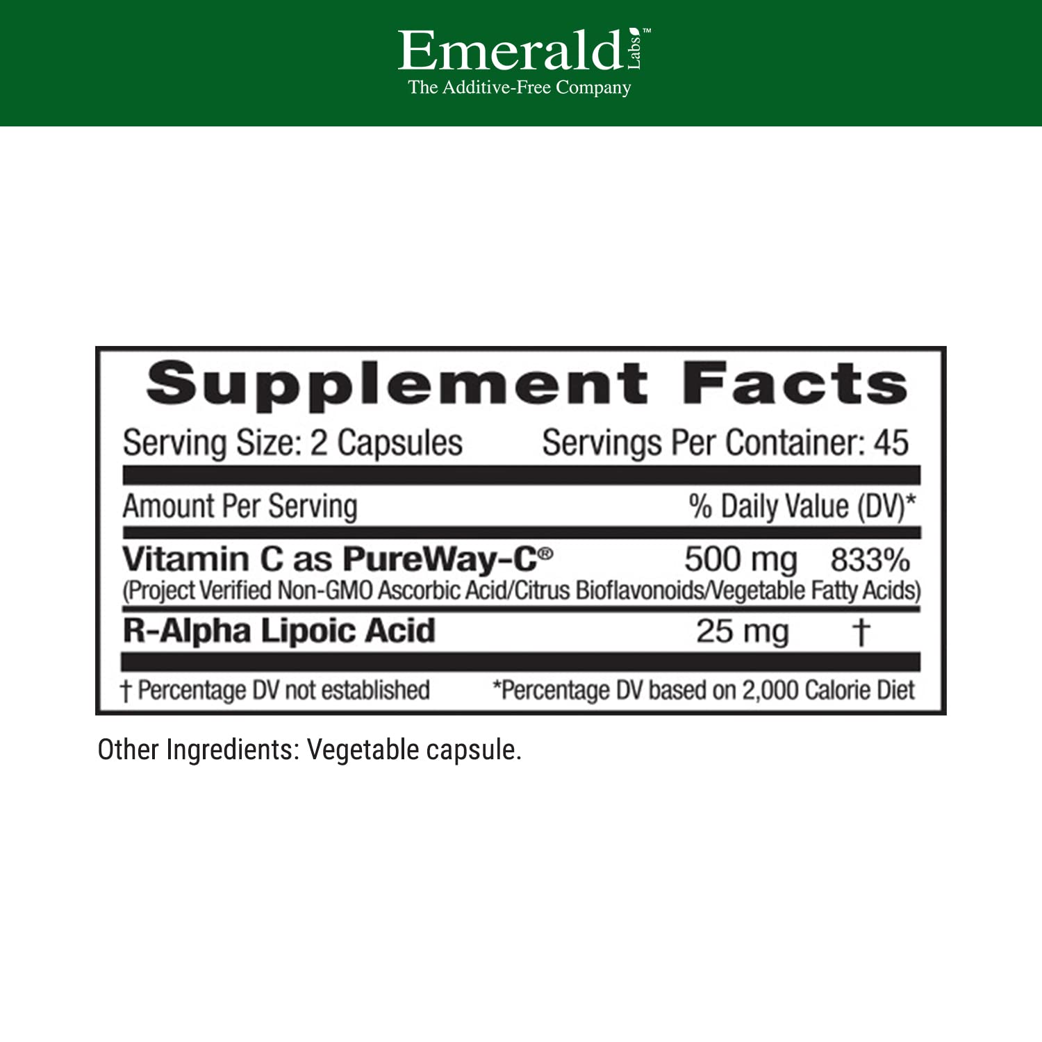 PureWay-C capsules close-up highlighting veggie capsules