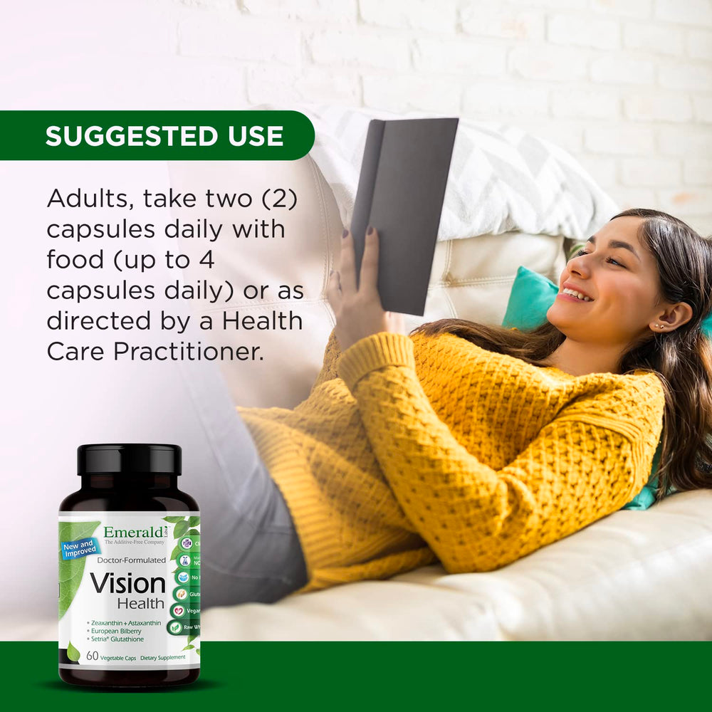 Emerald Labs Vision Health zinc chelated illustration highlighting Albion zinc