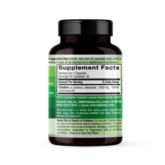 EMERALD LABS VitaCholine label closeup for precise dosage.