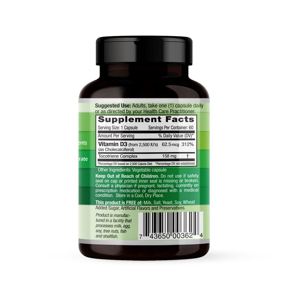 Close-up of Emerald Labs Vitamin D3 capsules designed for vegetarian use.