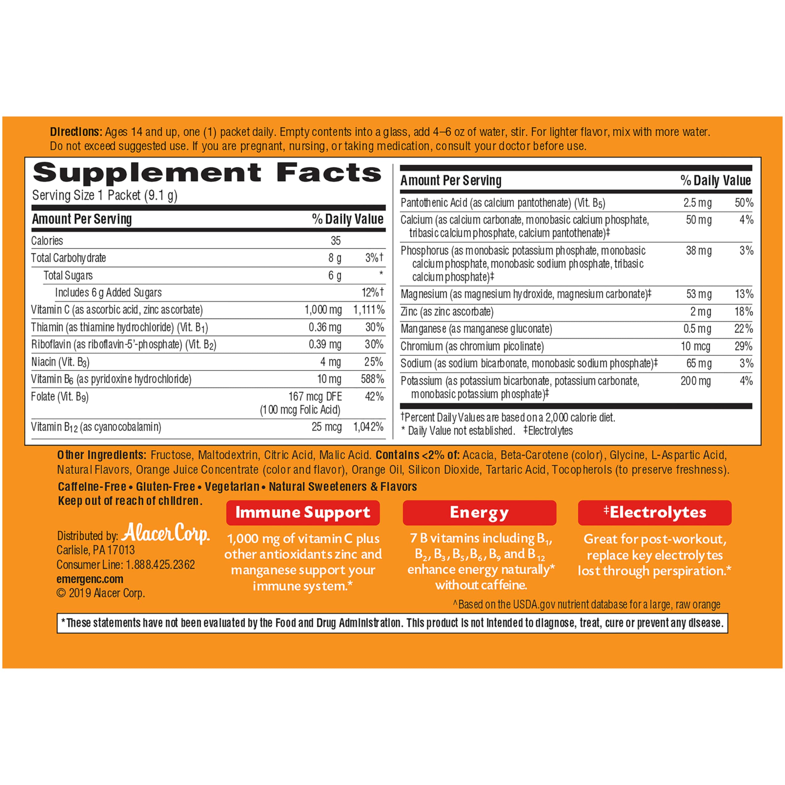 Emergen-C daily-use sachets featured for easy energy support