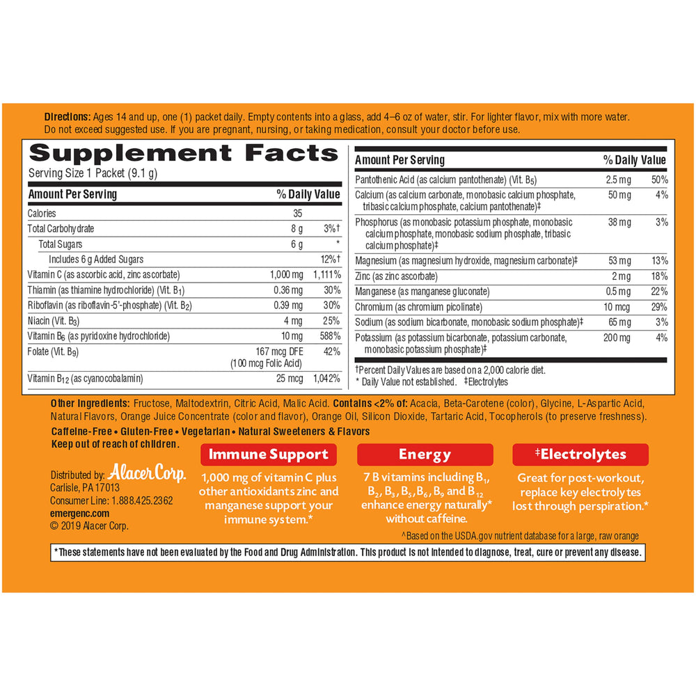 Emergen-C daily-use sachets featured for easy energy support