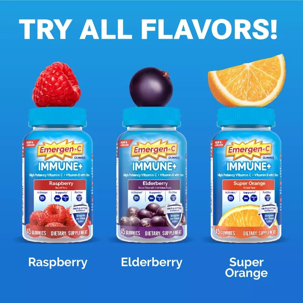 Emergen-C Immune+ Gummies on-the-go packaging supports travel-ready routines