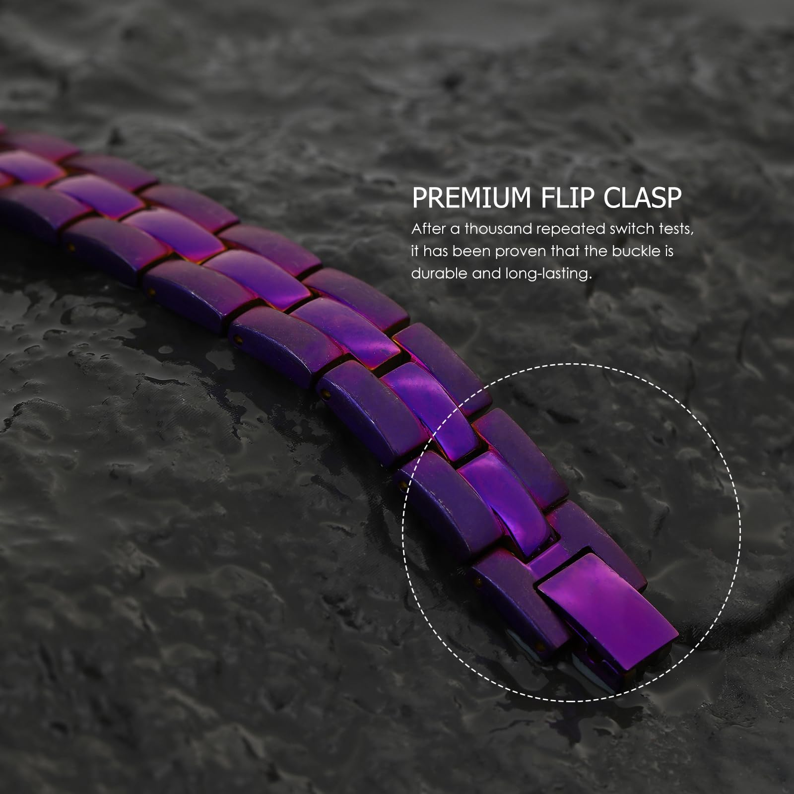 Emmori bracelet tool helps easy length adjustment for a perfect fit.