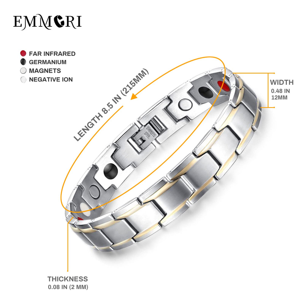 Emmori Ultra Strength Bracelet showing adjustable length for a precise, comfortable fit.
