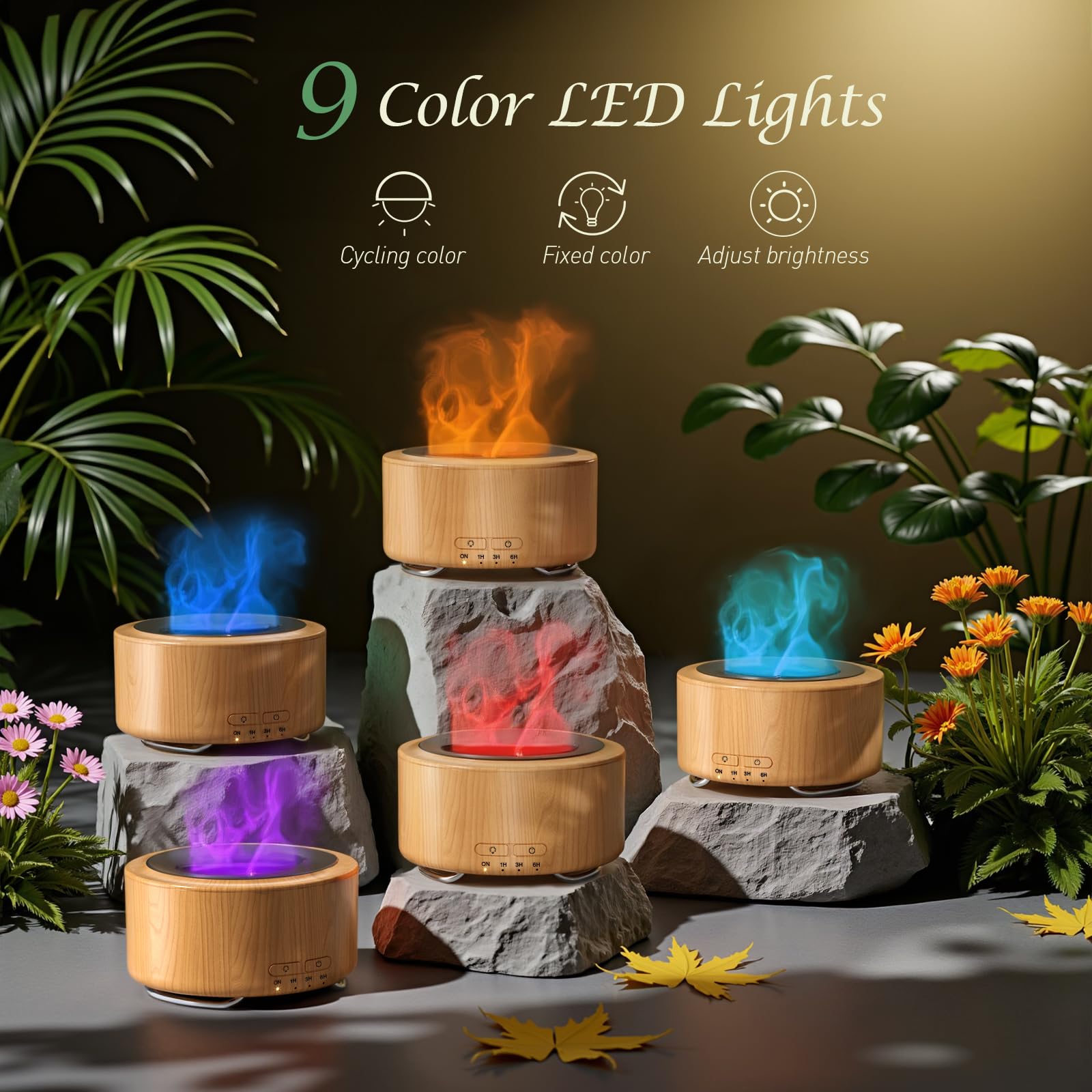 Emochies diffuser operates quietly for peaceful sleep and focus.