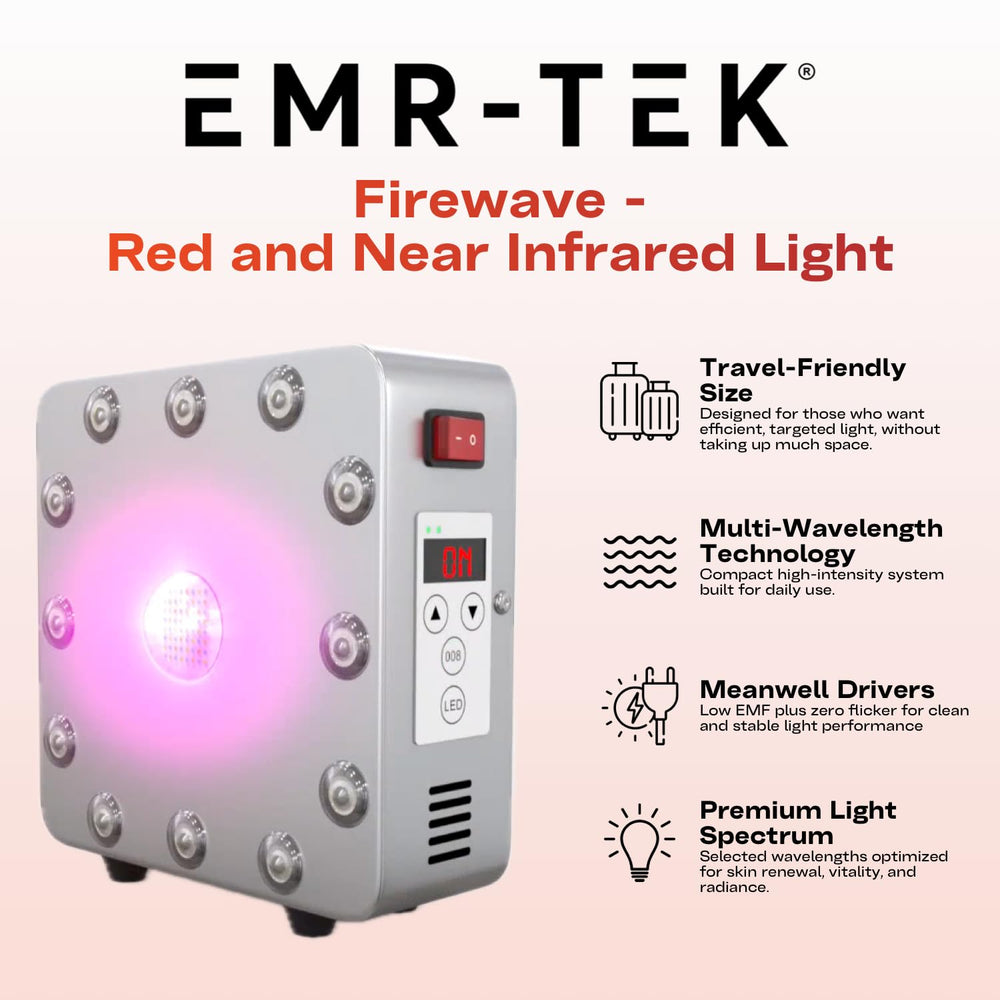 EMR-TEK Firewave used on the face for facial skincare routine