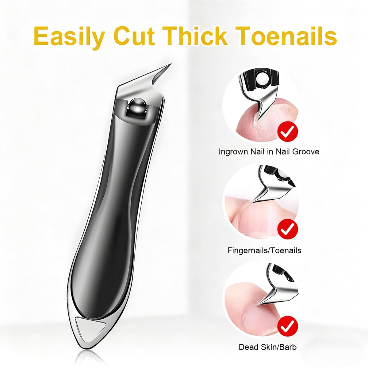 EMWEYKE 3-speed settings tailor trimming to nails of all ages