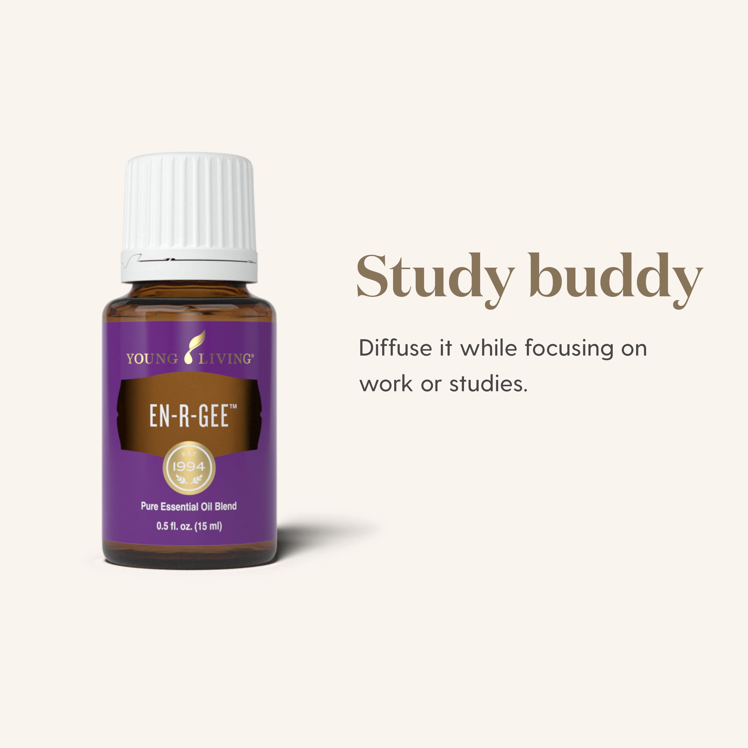 A drop of En-R-Gee on the wrist for quick aroma during a busy workday