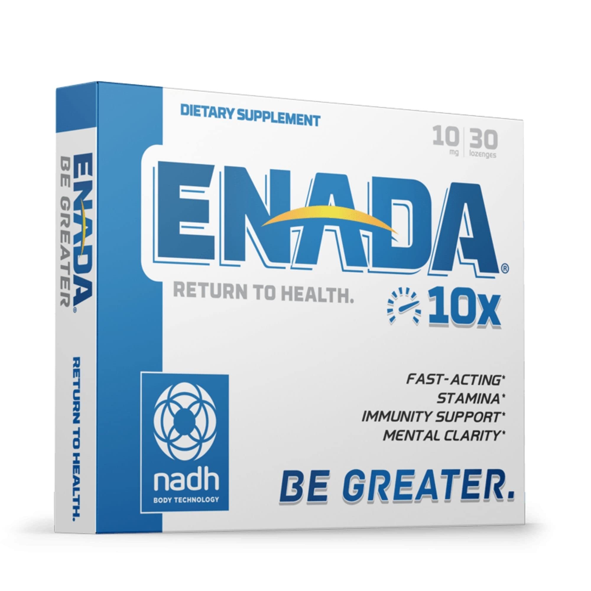 Active user using ENADA 10X NADH during study or training