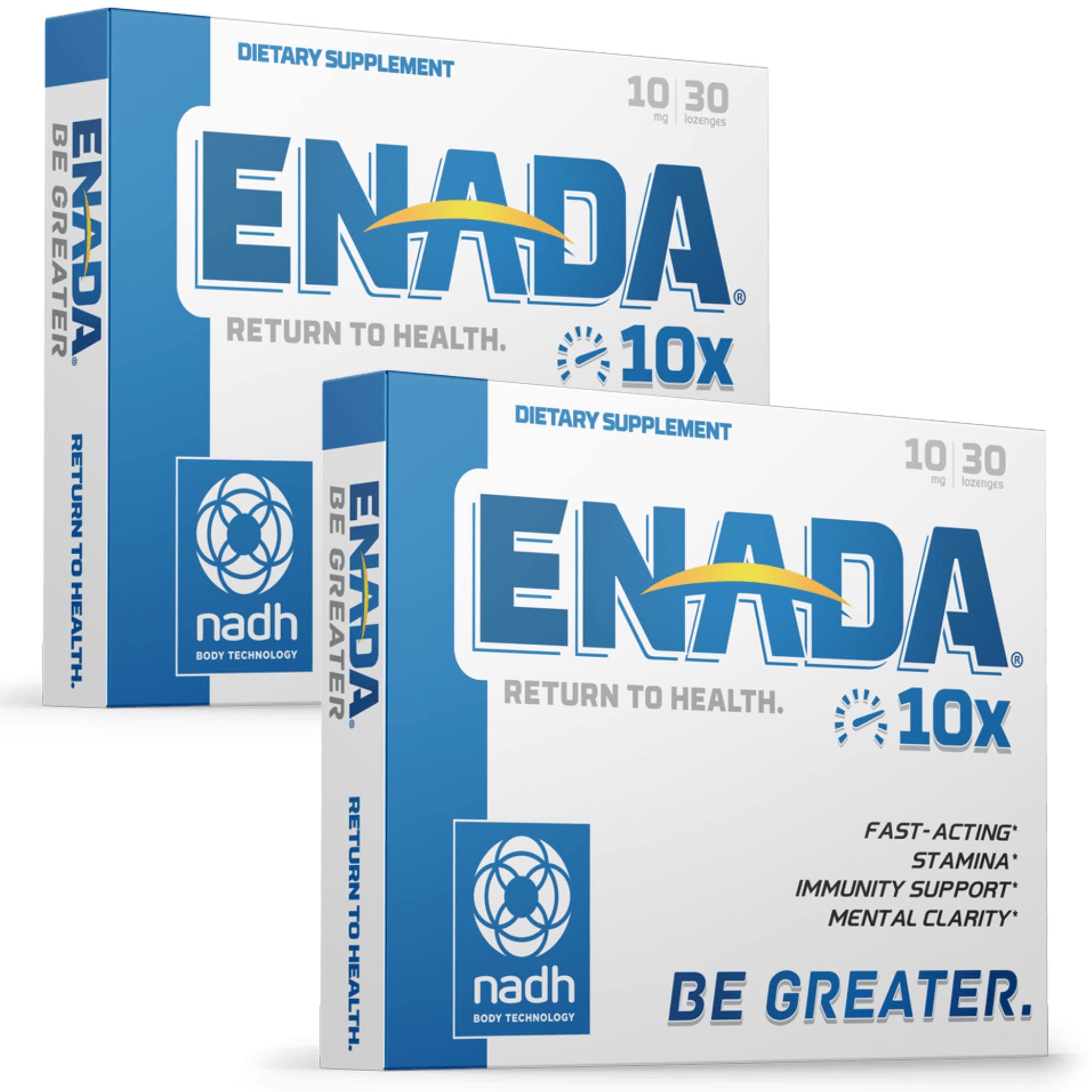 ENADA 10X NADH sublingual lozenge delivers quick energy and focus