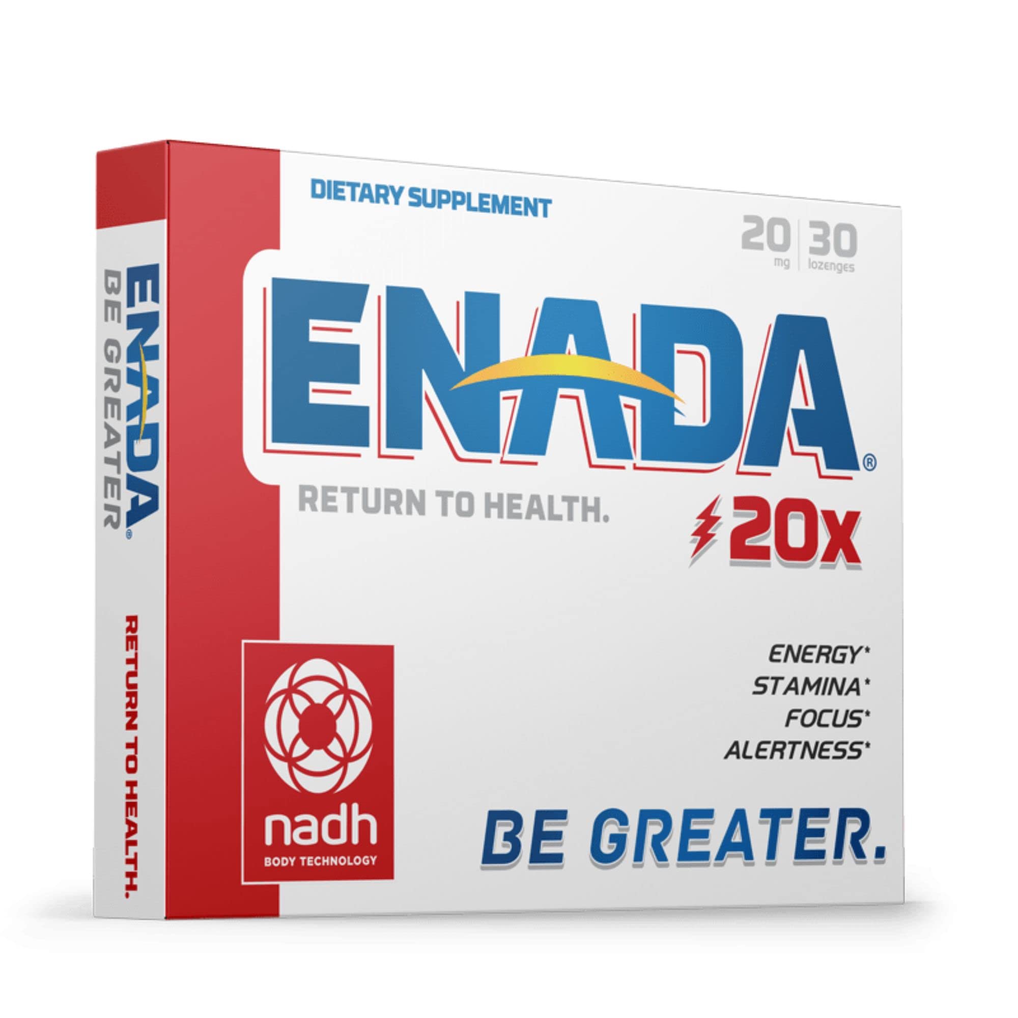 ENADA NADH lozenge pack for daytime energy and focus