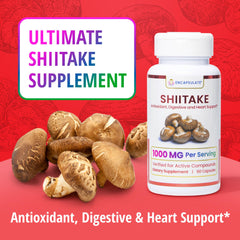 ENCAPSULATE Shiitake capsules in hand for convenient daily intake