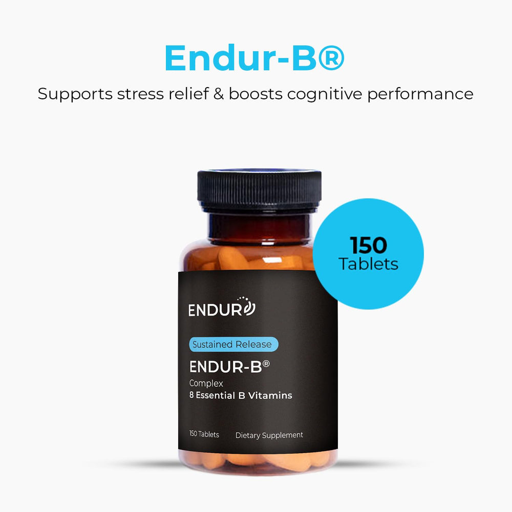 Endur-B Complex SR capsules close-up demonstrates long-lasting nutrient delivery throughout the day.