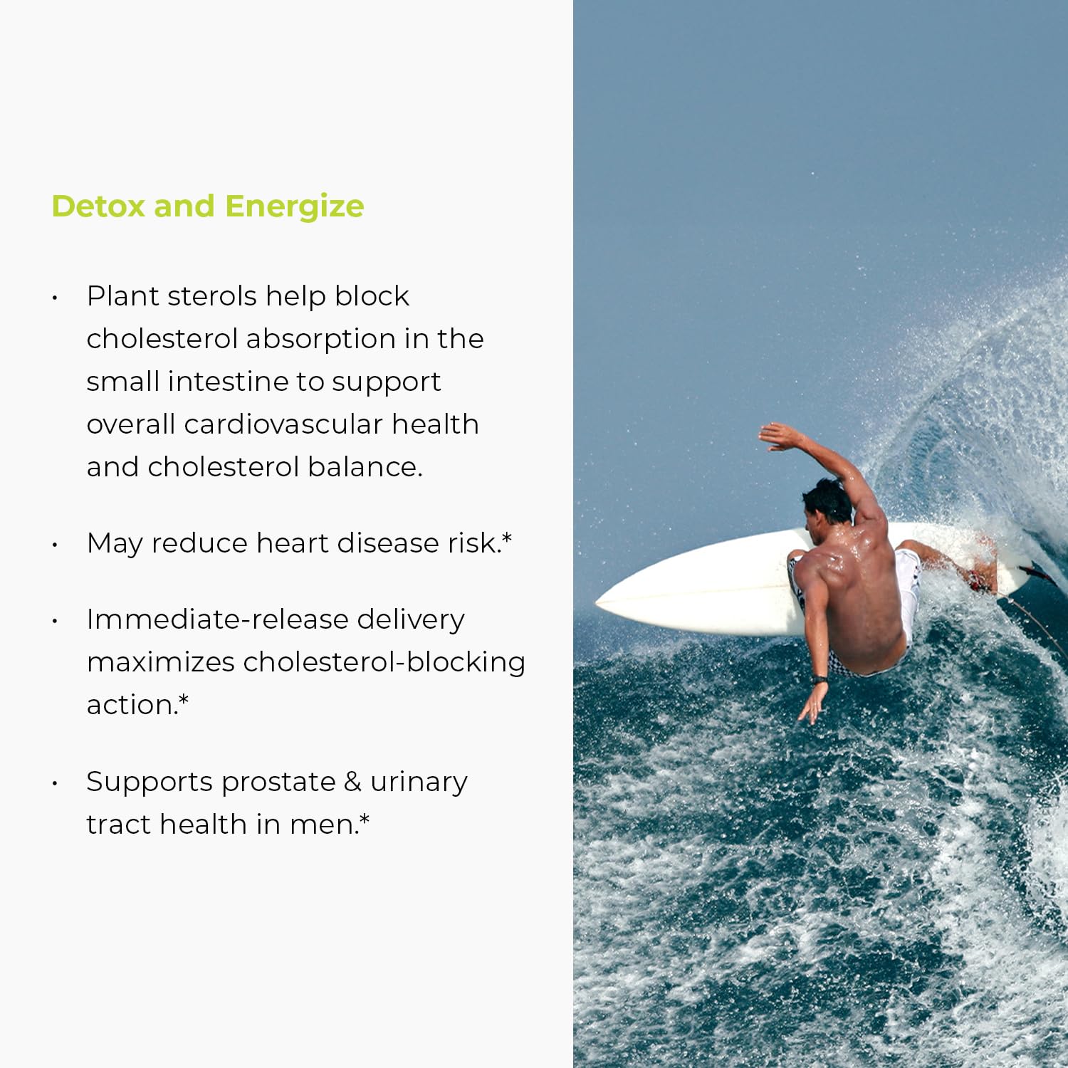 Endur Phytosterols packaging label with key details