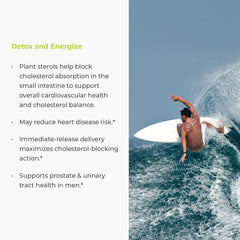 Endur Phytosterols packaging label with key details
